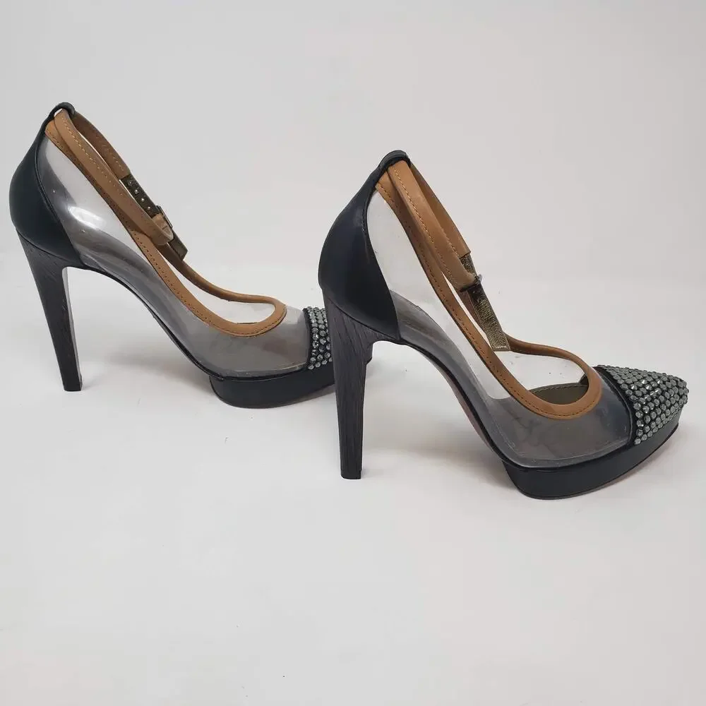 Lanvin Crystal Cap Toe Clear Pumps - 37.5 RESHOOT - Picture 6 of 10